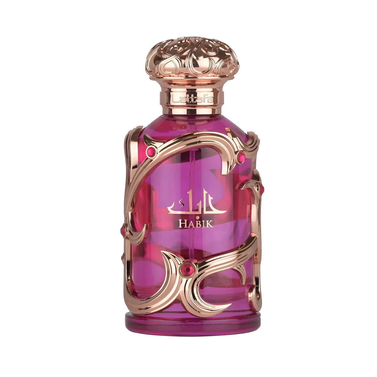 Lattafa Habik For Women 100ml EDP bottle on white background
